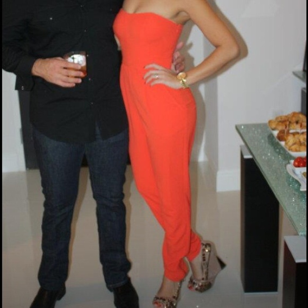 Rachel Roy Orange Jumpsuit